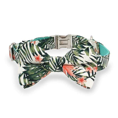 Jungle Leaves Bow Tie Collar - arthemisclothing - arthemis clothing - artemis clothing